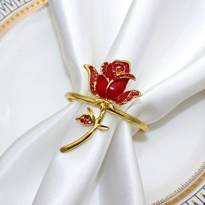 8 gab. Valentīna dienas salvešu gredzeni Sirds salvešu turētāja gredzens kāzu vakariņām banketiem Ziemassvētku Pateicības diena dzimšanas diena HWW17