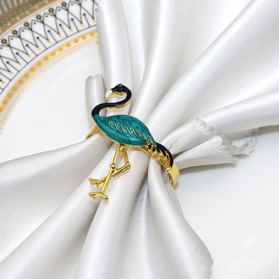 6 τεμ. Flower Bee Δαχτυλίδι για χαρτοπετσέτα μεταλλικό χρυσό Daisy Flower Θήκη για χαρτοπετσέτα Πόρπες για τραπέζι γάμου σπιτιού HWD14