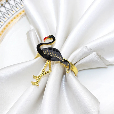 6 τεμ. Flower Bee Δαχτυλίδι για χαρτοπετσέτα μεταλλικό χρυσό Daisy Flower Θήκη για χαρτοπετσέτα Πόρπες για τραπέζι γάμου σπιτιού HWD14