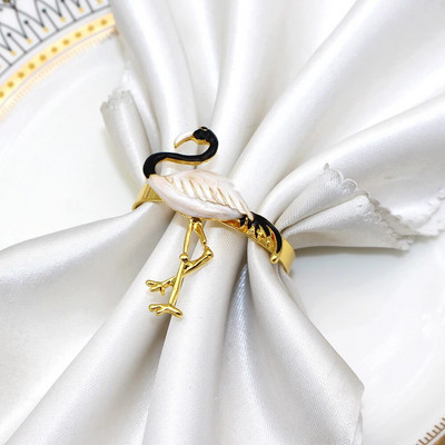 6 τεμ. Flower Bee Δαχτυλίδι για χαρτοπετσέτα μεταλλικό χρυσό Daisy Flower Θήκη για χαρτοπετσέτα Πόρπες για τραπέζι γάμου σπιτιού HWD14