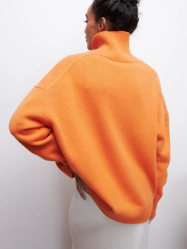 Trikotāžas sieviešu džemperis ar bruņurupuču apkakli, topi ar garām piedurknēm, ikdienas džemperi, ziemas džemperi, trikotāža, sieviešu apģērbi, jauni 2023. gadā