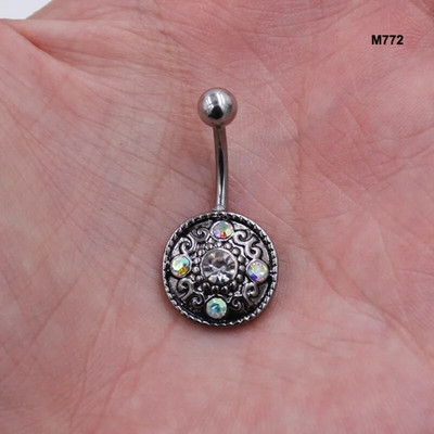 Viltus opāls, titāna pārklājums, pīrsings nabas gredzeni, nerūsējošā tērauda 14G nabas pīrsings Nombril Ombligo tērauda ķermeņa rotaslietas