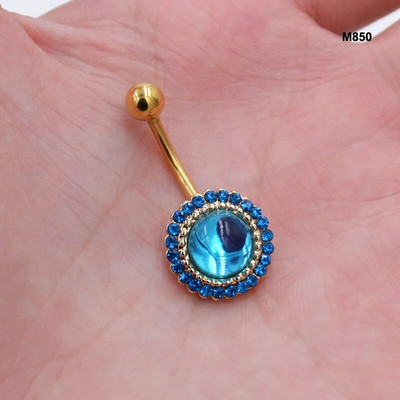 Viltus opāls, titāna pārklājums, pīrsings nabas gredzeni, nerūsējošā tērauda 14G nabas pīrsings Nombril Ombligo tērauda ķermeņa rotaslietas