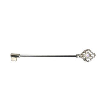 1Pc 14G Key Fire Opal Industrial Barbell Σκουλαρίκια χόνδρου χόνδρου Body Piercing Κοσμήματα 38mm Opal 38mm Industrial Piercing Σετ