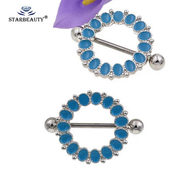 1 Pair Gig Size New Arrival Δαχτυλίδι θηλής που τρυπάει γυναίκες Κορίτσι Δαχτυλίδι θηλής από ανοξείδωτο ατσάλι Μπάρα γλώσσας Barbell Piercing Κοσμήματα