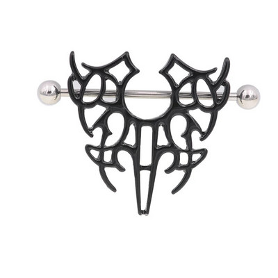 1 Pair Gig Size New Arrival Δαχτυλίδι θηλής που τρυπάει γυναίκες Κορίτσι Δαχτυλίδι θηλής από ανοξείδωτο ατσάλι Μπάρα γλώσσας Barbell Piercing Κοσμήματα