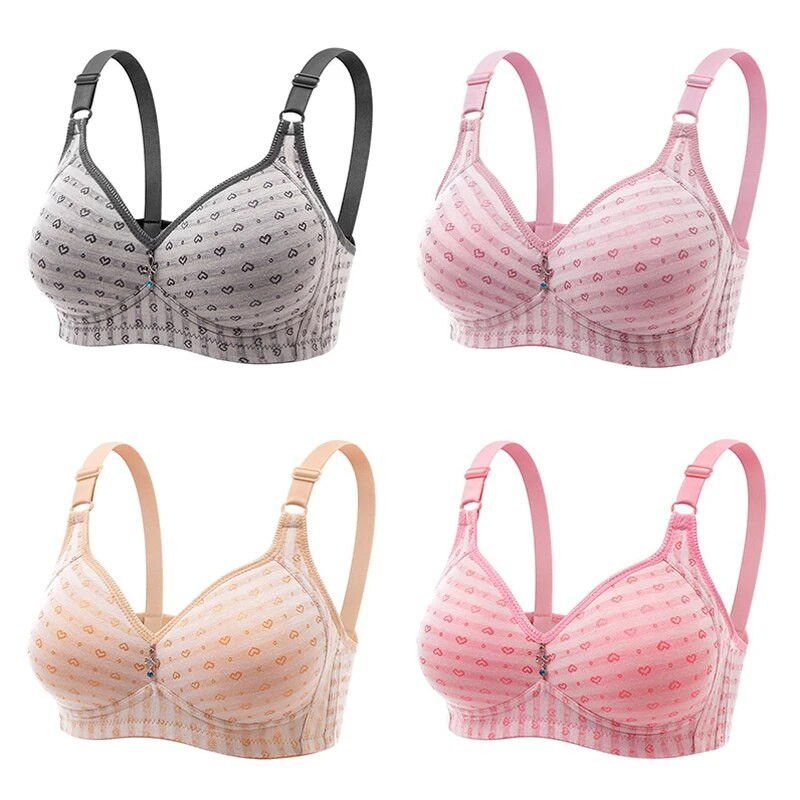 Liela izmēra sieviešu krūšturis bez tērauda gredzena ērts krūšturis, kas novērš nokarenumu, uzspiests krūšturis Liela izmēra plānas daļas apakšveļas krūšturis