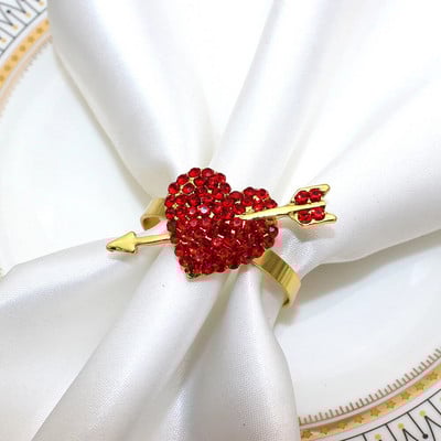 8 tk. Elegantne roosiõieline salvrätikusõrmuste hoidik pulmadeks Sõbrapäevaks Sügisene tänupüha jõulukaunistus HWF73