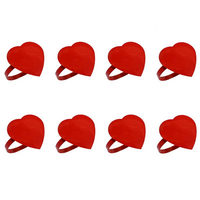 8 tk. Elegantne roosiõieline salvrätikusõrmuste hoidik pulmadeks Sõbrapäevaks Sügisene tänupüha jõulukaunistus HWF73