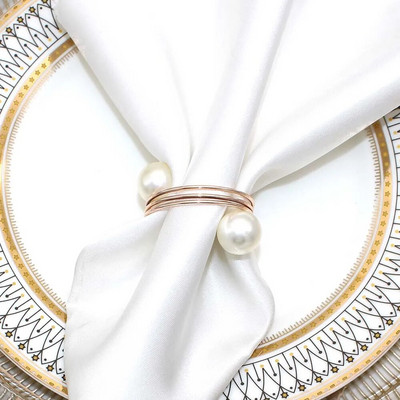 8db Ezüst szalvéta gyűrűk strassz gyöngy szalvéta gyűrűtartó karácsonyra Születésnapra Húsvétra Ősz Halloween dekoráció HWP19