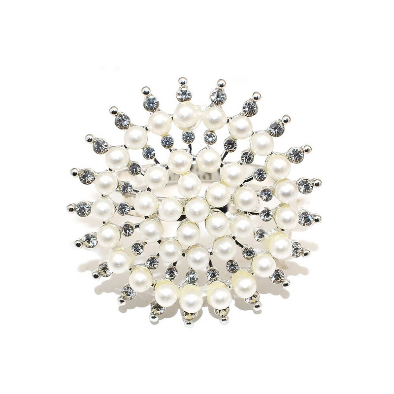 8db Ezüst szalvéta gyűrűk strassz gyöngy szalvéta gyűrűtartó karácsonyra Születésnapra Húsvétra Ősz Halloween dekoráció HWP19