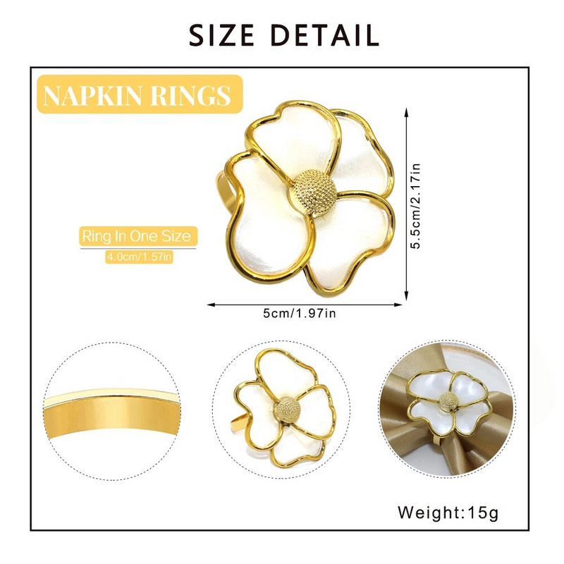 12Gb Zaļu ziedu salvešu gredzeni Valentīna diena viltotu rožu salvešu turētājs Gredzeni Galda rotājumi Kāzu ballīte Mājas dekors HWF05