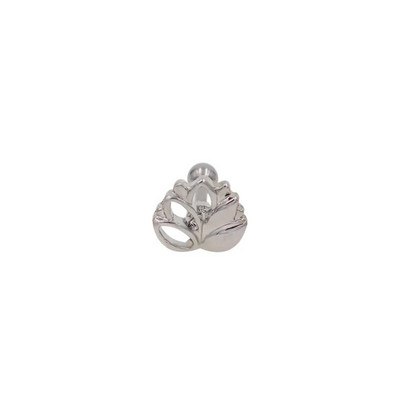 1Pár virágfa rozsdamentes acél piercingearring Stud Aranyos fa Stílus Testékszer Porc Fülbevaló Piercing Lányok Divat