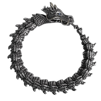 JAUNA, ar rokām darināta trīsdimensiju rokassprādze, moderna vīriešu personība, dominējoša retro jaucējkrāns Kolekcijas līmeņa viedā pūķa rokassprādze