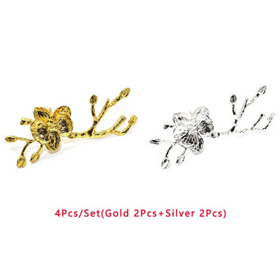 4Gb plūmju ziedu ziedi salvešu gredzeni ziemas brīvdienu mājai viesnīcas dārza kāzu svinību galda noformējums (8 krāsas) HWM84