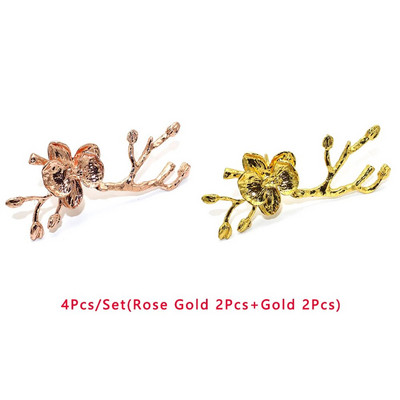 4Gb plūmju ziedu ziedi salvešu gredzeni ziemas brīvdienu mājai viesnīcas dārza kāzu svinību galda noformējums (8 krāsas) HWM84