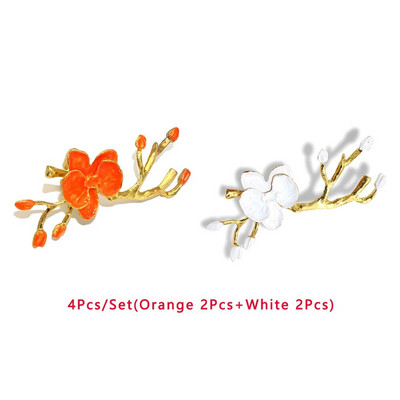 4Gb plūmju ziedu ziedi salvešu gredzeni ziemas brīvdienu mājai viesnīcas dārza kāzu svinību galda noformējums (8 krāsas) HWM84