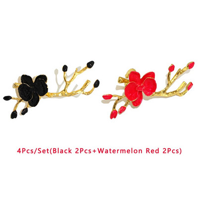 4Gb plūmju ziedu ziedi salvešu gredzeni ziemas brīvdienu mājai viesnīcas dārza kāzu svinību galda noformējums (8 krāsas) HWM84