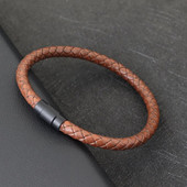 Noter férfi bőr karkötő karkötő fekete mágneses csat illeszkedő egymásra rakható karkötő szabadidős kiegészítők Pulsera Hombre ékszerek