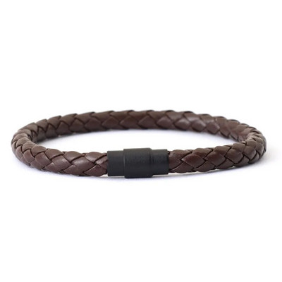 Noter férfi bőr karkötő karkötő fekete mágneses csat illeszkedő egymásra rakható karkötő szabadidős kiegészítők Pulsera Hombre ékszerek