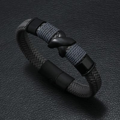 Noter Punk Meeste Nahast Käevõru Eemaldatav Magnet Pandla Käevõru Homme Kingitus Talle Hiphop Wrap Käevõru Lahedad Biker tarvikud