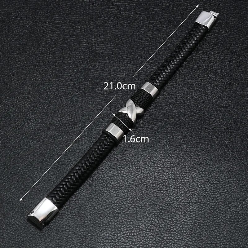 Noter Punk Meeste Nahast Käevõru Eemaldatav Magnet Pandla Käevõru Homme Kingitus Talle Hiphop Wrap Käevõru Lahedad Biker tarvikud