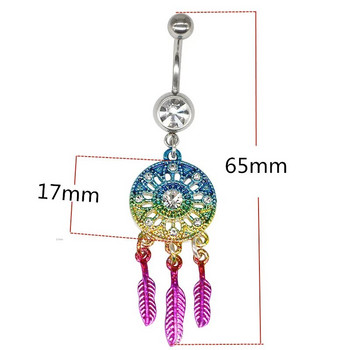 1Pc Fashion Navel Piercing Nombril 16G Γυναικείες σέξι δαχτυλίδια αφαλού Piercing αφαλού Ombligo Body piercings 6 Επιλογές Pircing