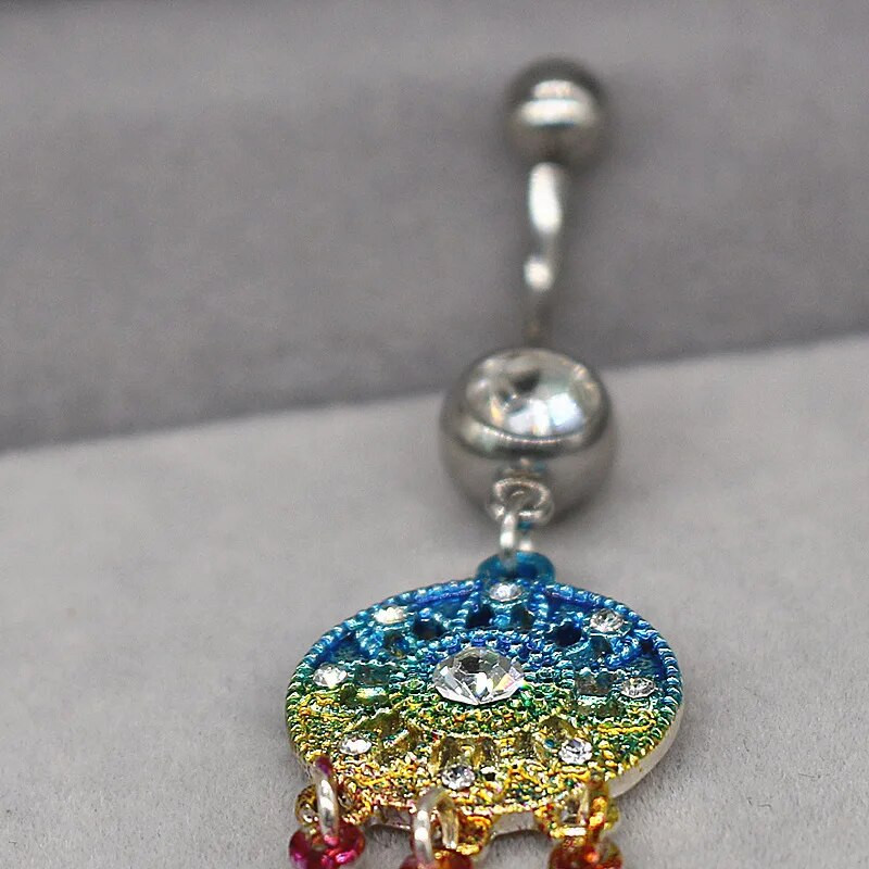 1 gab. Modes nabas pīrsings Nombril 16G Sieviešu seksīgi nabas gredzeni Nabas pīrsings Ombligo Ķermeņa pīrsingi 6 iespējas Pircing