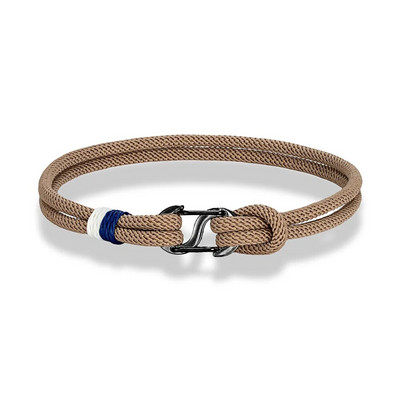 MKENDN eleganta dubultā atverama aizdare vīriešiem divvirzienu jūras sērfotāju virves rokassprādze sievietēm melna nerūsējošā tērauda karabīnes aizdare