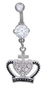 Starbeauty 1tk Crown Süda keha ehted Piercing Nabast Sõrmused Naiste Hõbedane Värv Naba Piercing Nombril