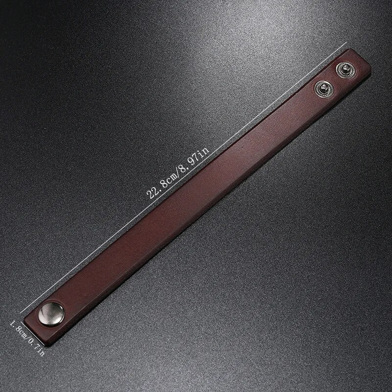 Modes gludas govs ādas vīriešu aptīšanas rokassprādze Vintage stila vienkrāsains īstas ādas rokassprādzes rokassprādzes aproces panku rotaslietas