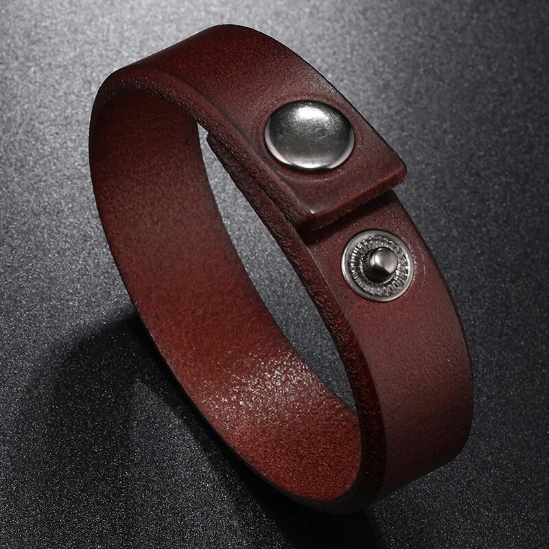 Modes gludas govs ādas vīriešu aptīšanas rokassprādze Vintage stila vienkrāsains īstas ādas rokassprādzes rokassprādzes aproces panku rotaslietas