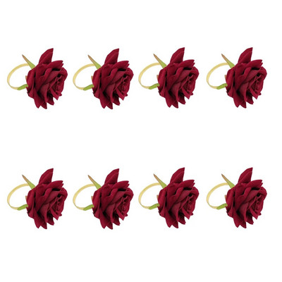 8gab. Eifeļa torņa salvešu gredzeni Bling kristāla strinakmens salvešu gredzenu turētājs Ziemassvētku brīvdienu kāzu ballīšu galda dekorēšanai