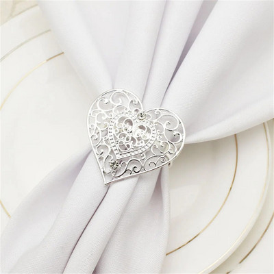 8gab. Eifeļa torņa salvešu gredzeni Bling kristāla strinakmens salvešu gredzenu turētājs Ziemassvētku brīvdienu kāzu ballīšu galda dekorēšanai