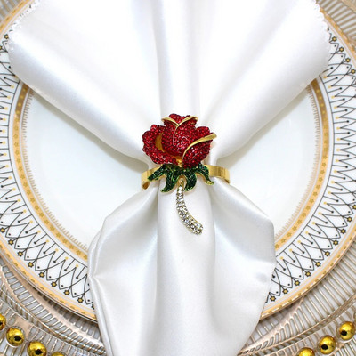 8gab. Eifeļa torņa salvešu gredzeni Bling kristāla strinakmens salvešu gredzenu turētājs Ziemassvētku brīvdienu kāzu ballīšu galda dekorēšanai