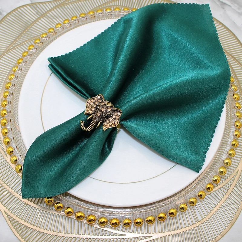 Δαχτυλίδια για χαρτοπετσέτες ελέφαντα 6 τμχ Θήκη για χαρτοπετσέτα ζώων Feng Shui για οικογενειακό πάρτι γενεθλίων Διακόσμηση τραπεζιού σπιτιού HWD37