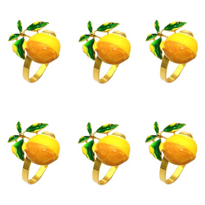 6 tk Crystal Rhinstone ananassi salvrätiku rõngad Elegantsed puuviljast salvrätikuhoidja rõngad beebi dušši jaoks sõbrapäeva pulmadekoratsiooniks