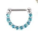 Jauna dizaina kristāla viltus deguna gredzena stīpa gredzena sprādze ķermeņa rotaslieta viltota starpsienas deguna gredzena pīrsings sievietēm ķermeņa pīrsings Nariz