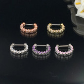 Jauna dizaina kristāla viltus deguna gredzena stīpa gredzena sprādze ķermeņa rotaslieta viltota starpsienas deguna gredzena pīrsings sievietēm ķermeņa pīrsings Nariz