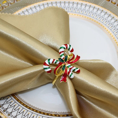 6Gb sudraba kalnu sniegpārsliņu salvešu gredzeni Ziemassvētku pusdienu galda klāšanai dzimšanas dienas kāzu galda salvešu turētājs HWC90