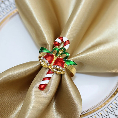 6Gb sudraba kalnu sniegpārsliņu salvešu gredzeni Ziemassvētku pusdienu galda klāšanai dzimšanas dienas kāzu galda salvešu turētājs HWC90