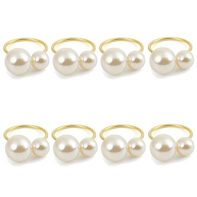 8Gb Zelta sudraba Rhinestone DIY salvešu gredzeni Ziemassvētkiem Pateicības kāzu pieņemšanām Svētku ballīšu galda dekors HWD27