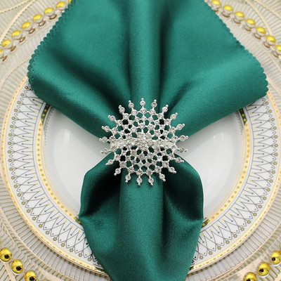 6Gb Bowknot salvešu gredzeni Bling Rhinestone salvešu gredzenu turētāji kāzu dzimšanas dienas Ziemassvētku vakariņu ballītei Mājas galda dekors