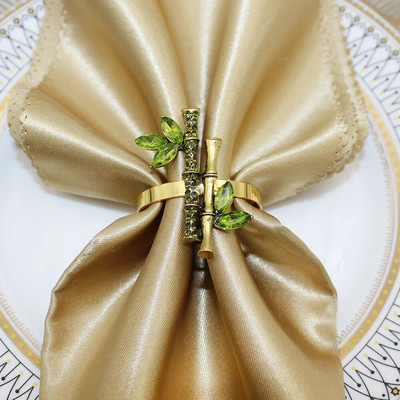 6Gb Bowknot salvešu gredzeni Bling Rhinestone salvešu gredzenu turētāji kāzu dzimšanas dienas Ziemassvētku vakariņu ballītei Mājas galda dekors