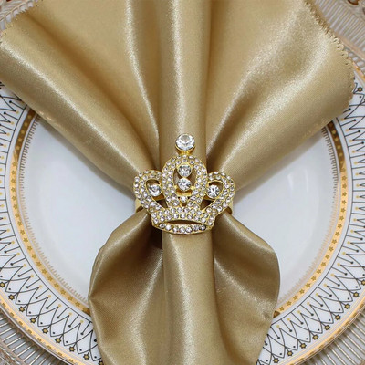 6Gb Bowknot salvešu gredzeni Bling Rhinestone salvešu gredzenu turētāji kāzu dzimšanas dienas Ziemassvētku vakariņu ballītei Mājas galda dekors