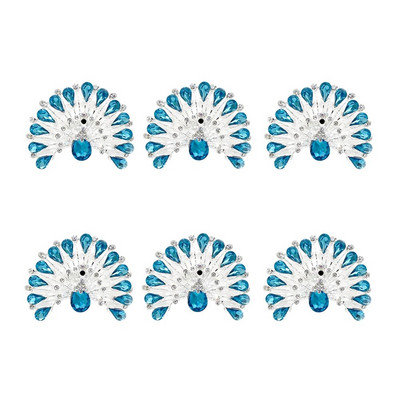 6Gb Bowknot salvešu gredzeni Bling Rhinestone salvešu gredzenu turētāji kāzu dzimšanas dienas Ziemassvētku vakariņu ballītei Mājas galda dekors