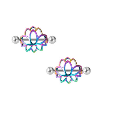2gab 14G 16mm sirds krūšu gredzens, stienis, ķermeņa pīrsings, rotaslietas