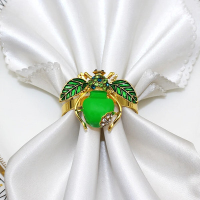 6Gb Creative Bee salvešu gredzens metāla auglis citrons zemeņu salvešu turētājs kāzu ballīte brīvdienu viesnīcas galda noformējums HWE103