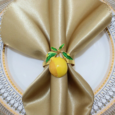 6Gb Creative Bee salvešu gredzens metāla auglis citrons zemeņu salvešu turētājs kāzu ballīte brīvdienu viesnīcas galda noformējums HWE103