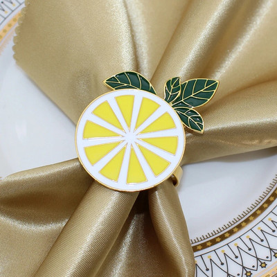 6Gb Creative Bee salvešu gredzens metāla auglis citrons zemeņu salvešu turētājs kāzu ballīte brīvdienu viesnīcas galda noformējums HWE103